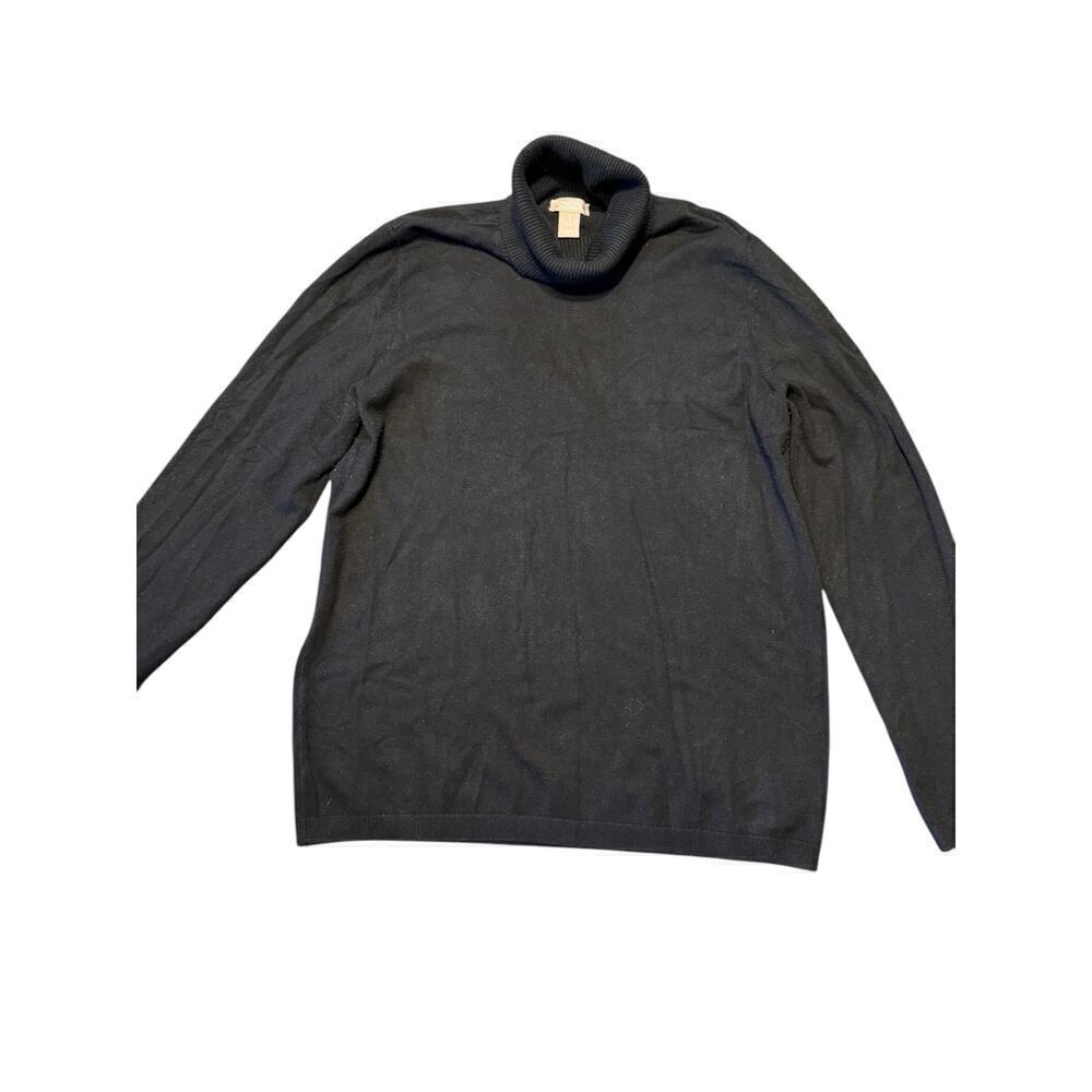 Chico’s Turtleneck  Sweater Size 1 Black
